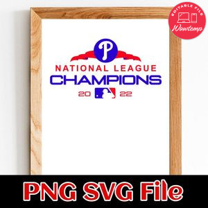 National League Champions Philadelphia Baseball 2022 PNG file template