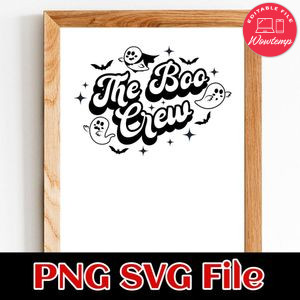 Disney Halloween The Boo Crew SVG PNG design template