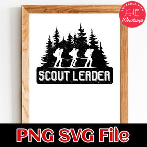 Scout Leader SVG PNG design template
