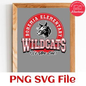 Wildcat we are one Customer Request PNG file template