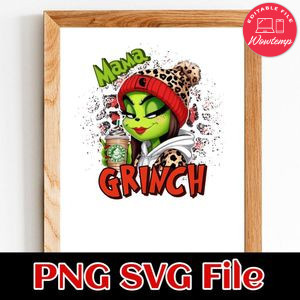 Christmas Mama Customer Request PNG file template