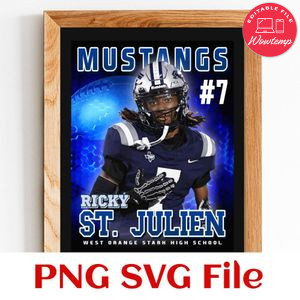Custom team and name personally football 2 Customer Request PNG file template