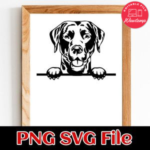 Labrador Retriever PNG SVG file template