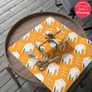 Housewarming Customizable Gift Wrap Paper
