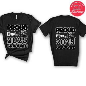 Proud family of a 2025 graduate Customer Request PNG file template