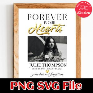 Forever in our heart 3 Customer Request PNG file template
