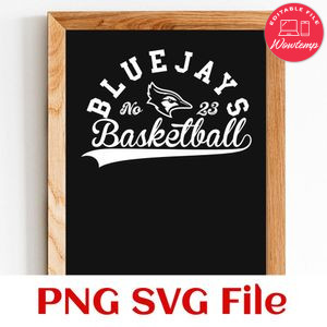 Bluejays Basketball Team SVG Customizable