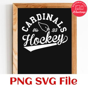 Cardinals Hockey Team SVG Customizable