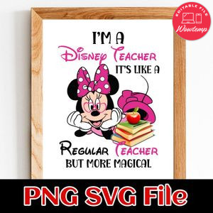 Disney Teacher SVG PNG design template