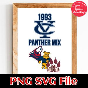 1993 Panther mix SVG PNG design template