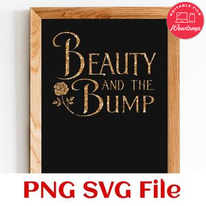 Beauty and the bump PNG file template