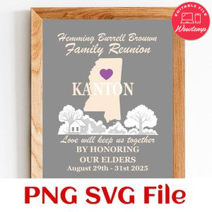 Family Reunion Canto Customer Request PNG file template
