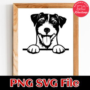 Jack Russell PNG SVG file template