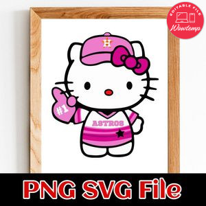 Houston Astros Hello Kitty Customer Request PNG file template