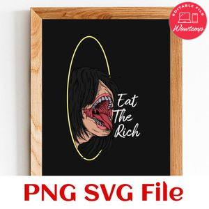 Eat the rich SVG PNG design template