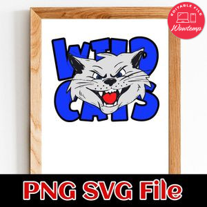 Wild Cat PNG design template