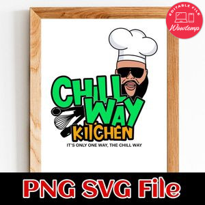 Chillway kitchen PNG SVG file template