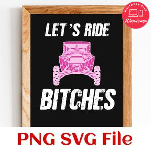 Let's ride bitches PNG file template
