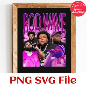 Rod wave 3 Customer Request PNG file template