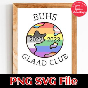Buhs 2022 2023 glaad club PNG file template
