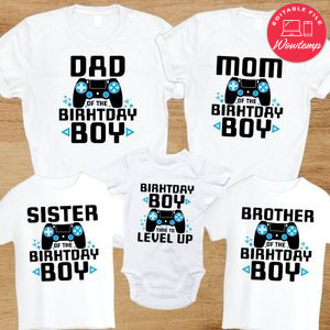 Birthday boy time level up Customer Request PNG file template