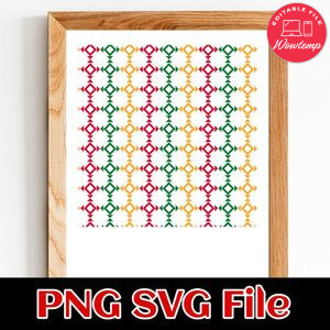 Juneteenth pattern Customer Request PNG file template