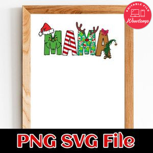 Grinch Mama Customer Request PNG file template