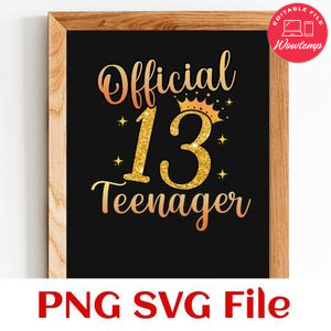 Official Teenager Customer Request PNG file template