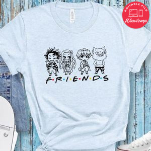 Demon Slayer Friends PNG file template