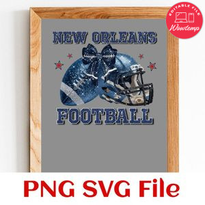 Football glitter custom team name Customer Request PNG file template