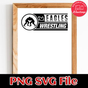 Eagles Wrestling SVG design template