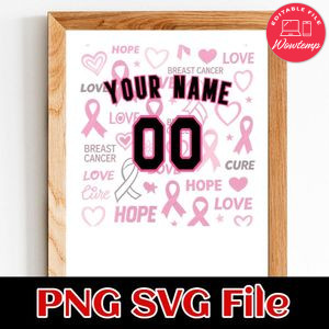 Custom black pink 3d pattern design pin ribbons breast cancer Customer Request PNG file template