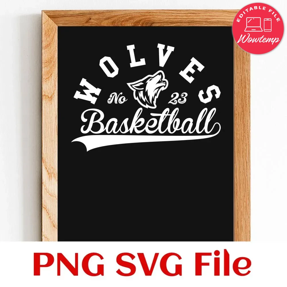 Wolves Basketball Team SVG Customizable | Wowtemp