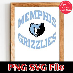 Memphis grizzlies PNG SVG file template