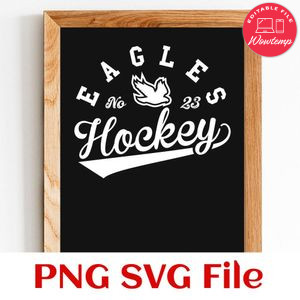 Eagles Hockey Team SVG Customizable