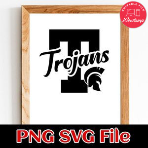 Trojans SVG design template
