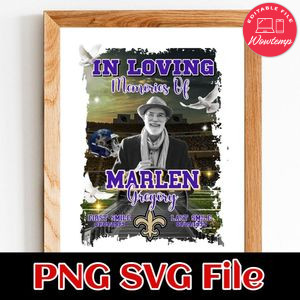 Rest in heaven custom name 2 Customer Request PNG file template