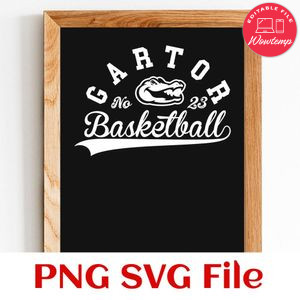 Gators Basketball Team SVG Customizable