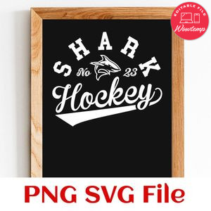 Sharks Hockey Team SVG Customizable