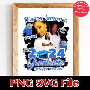 Graduate 2025 West Brook High School Customer Request PNG file template