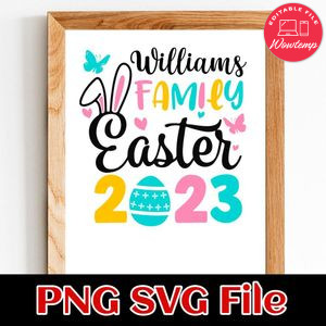 Easter 2023 PNG SVG design template