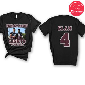 American football friday night PNG design template