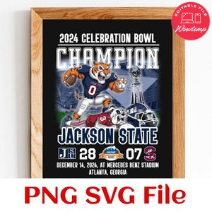 2024 celebration bowl champions Customer Request PNG file template