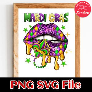 Mardi Gras PNG file template