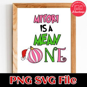 Miyori is a mean one Customer Request PNG file template
