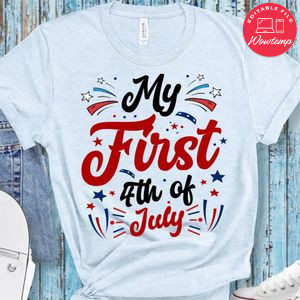 My First 4th july birthday PNG file template