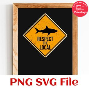 Respect the locals SVG PNG design template